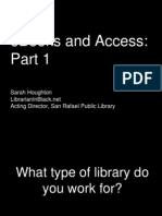 eBooks and Access