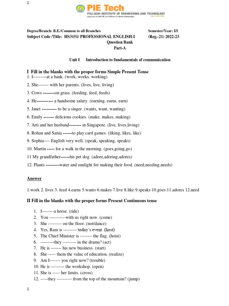 Professional english i pdf compass