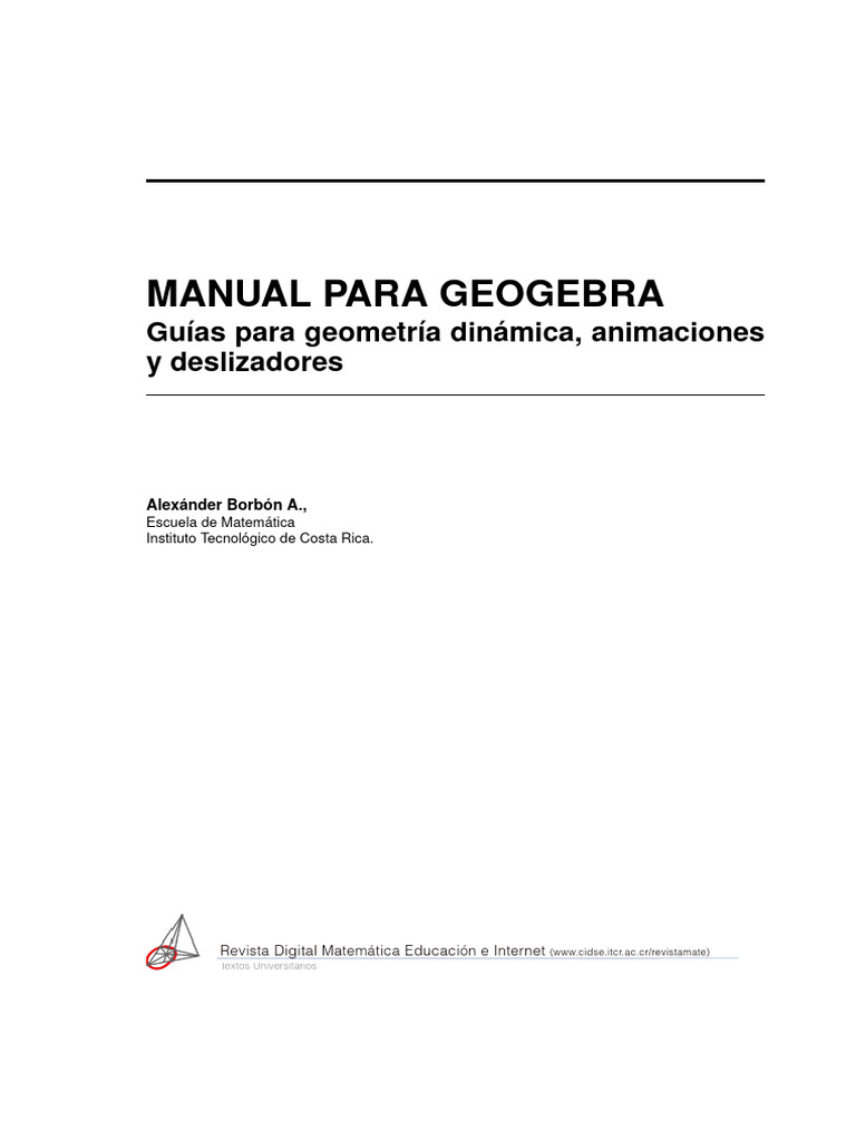 Manual Geogebra | PDF | Geometría | Ventana (informática)