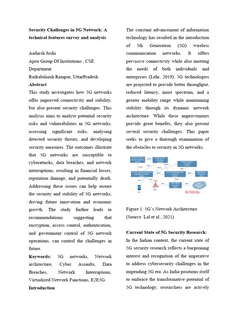5G Network Security Threats and Solutions | PDF | Computer Security ...
