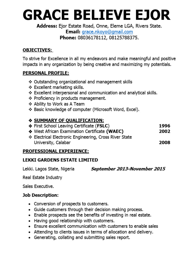 grace-believe-ejor-cv-pdf-sales-communication