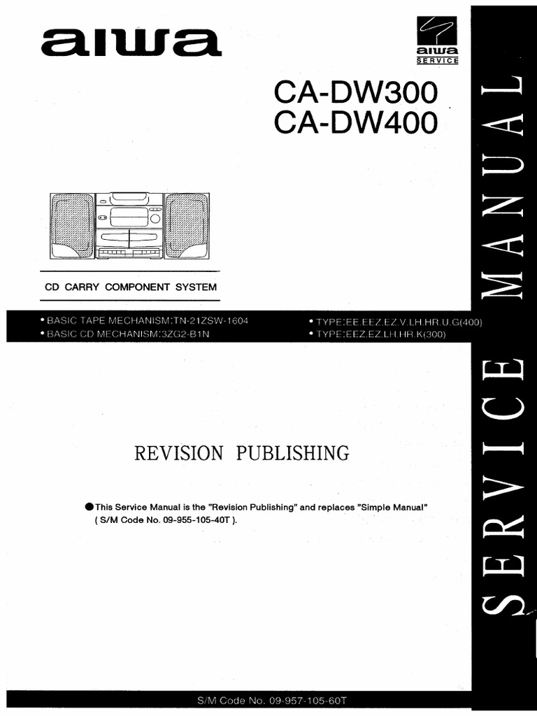 Aiwa Ca dw300 dw400 | PDF