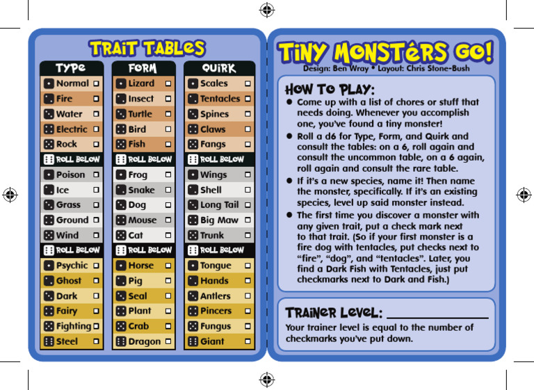 Tiny Monsters GO 190716 | PDF