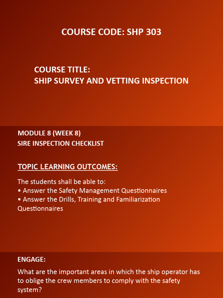SIRE Inspection & Risk Assessment Guide | PDF | Risk | Risk Assessment