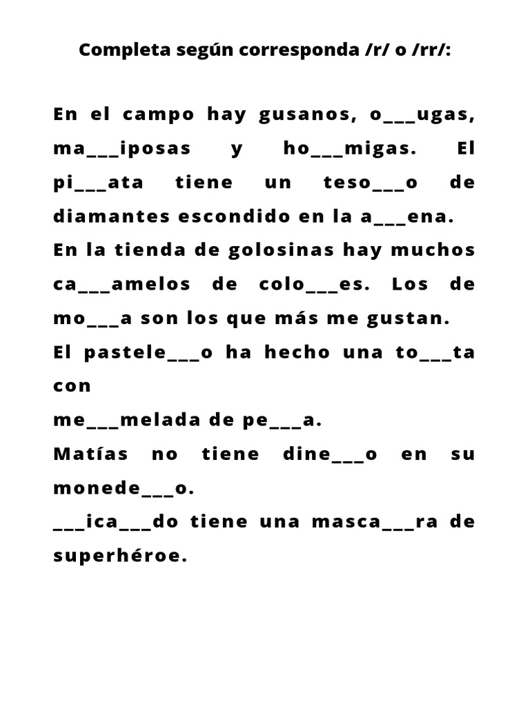 Fonema Vibrante Simple/ Múltiple Texto PDF