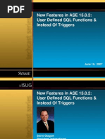 Sybase User Defined SQL 061907