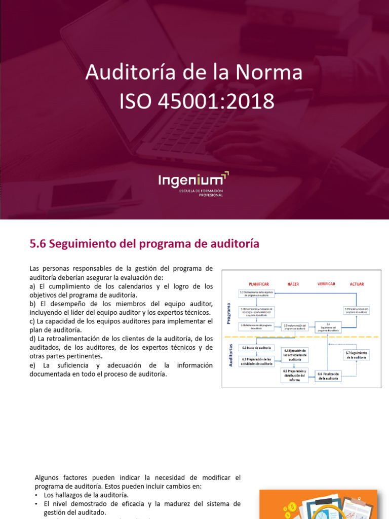 Gestión de Auditorías ISO 45001 | PDF | Auditoría | Contralor