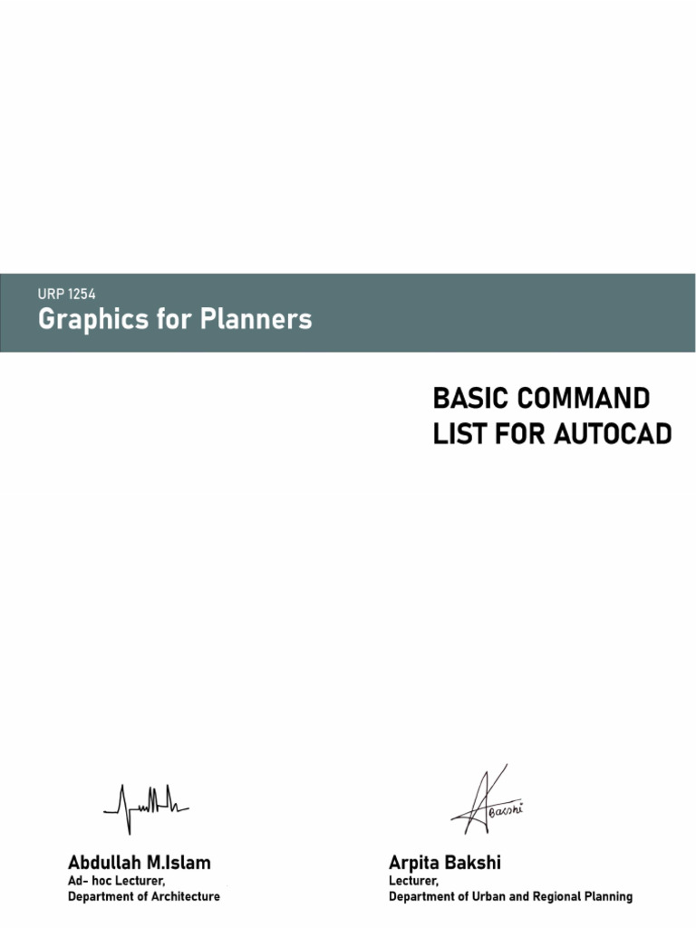 Command List - Autocad | PDF