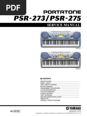 「ピアノ・マニュアル 日本版（Piano Manual）」ヤマハ File:Yamaha PSS-270 Service Manual.pdf - Circuit Bending Wiki