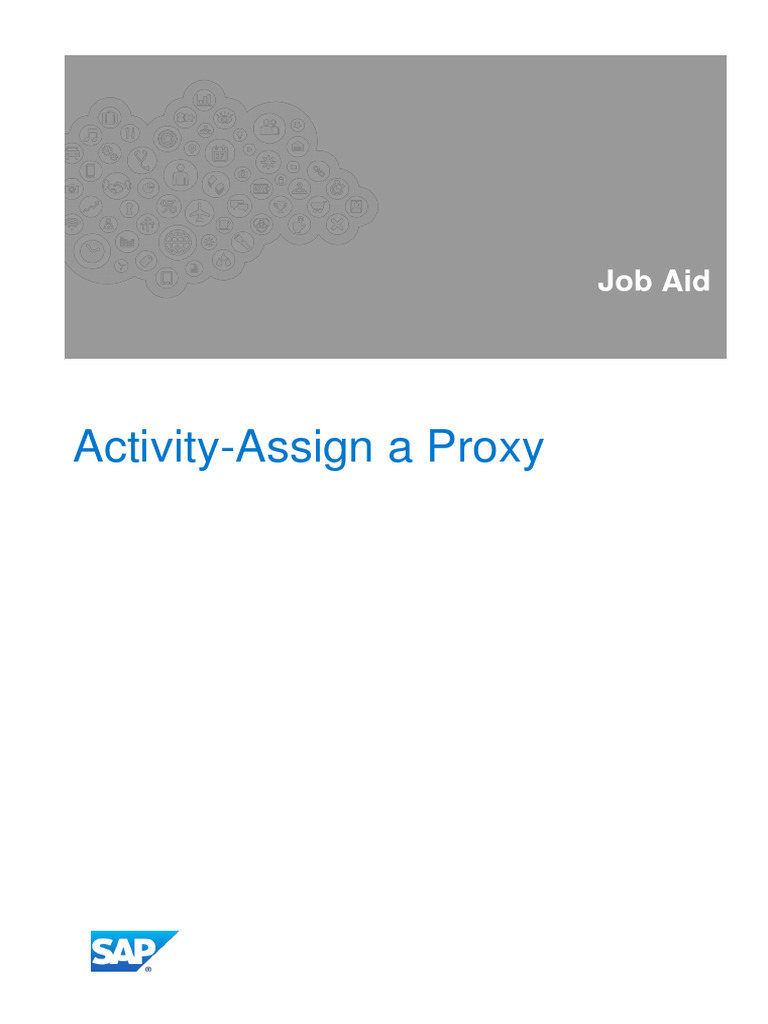Activity assign a proxy pdf ibm db2 software