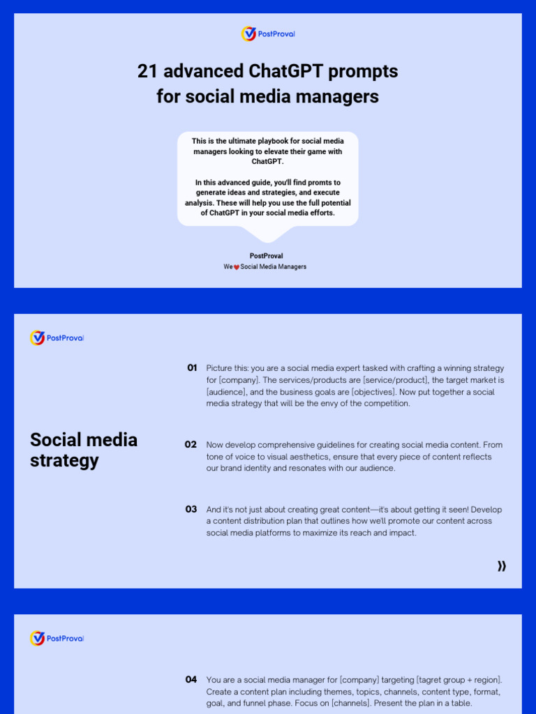 Advanced ChatGPT Prompts for SMM | PDF | Social Media | Popular Culture ...