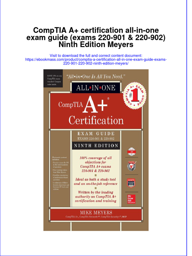 CompTIA A  Certification All In One Exam Guide (Exams 220 901 220 902