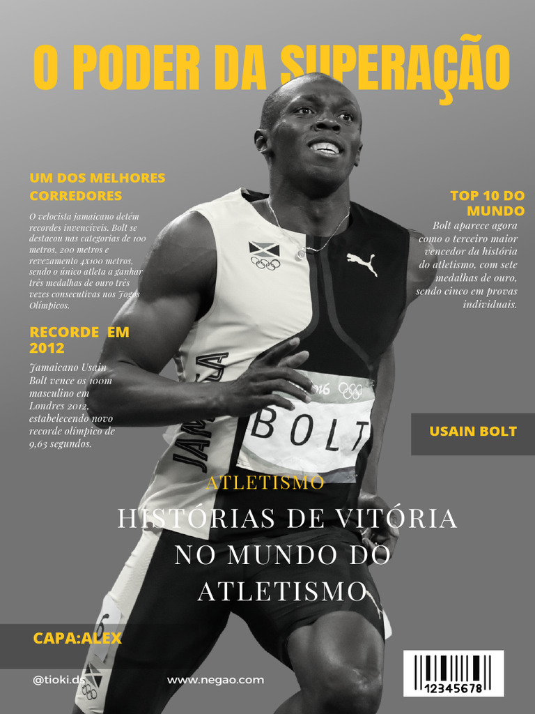Capa de Trabalho sobre Atletismo | PDF | Atletismo (esporte) | Jogos ...