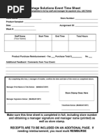 Daily Cigarette Count Sheet Template | PDF