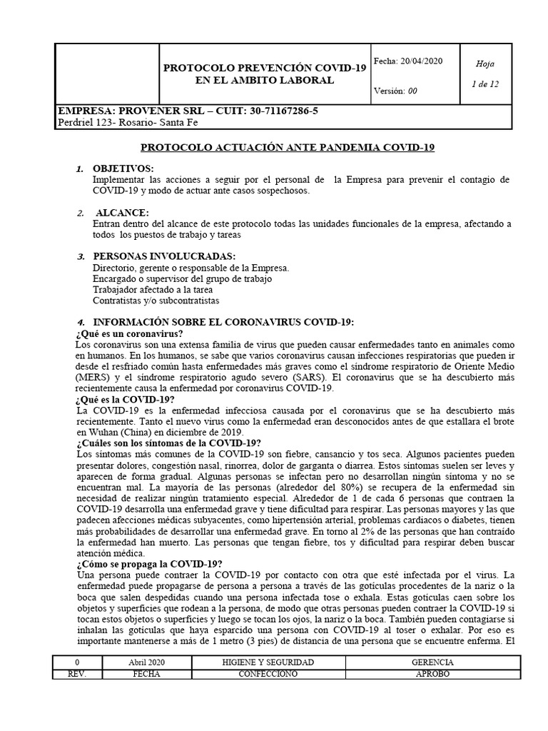 Protocolo covid 19 descargar gratis pdf lavado de manos resfriado