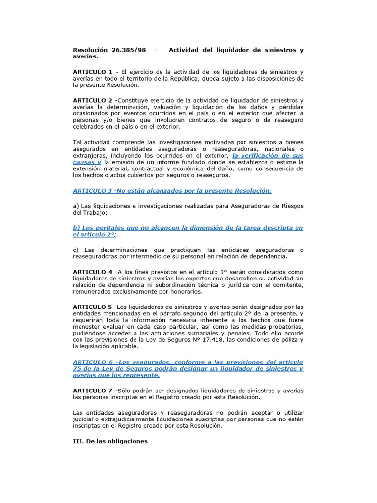 Actividades del Liquidador de Siniestros | PDF | Reaseguro | Seguro