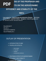 CFD Analysis of The Propwash and Its Effects