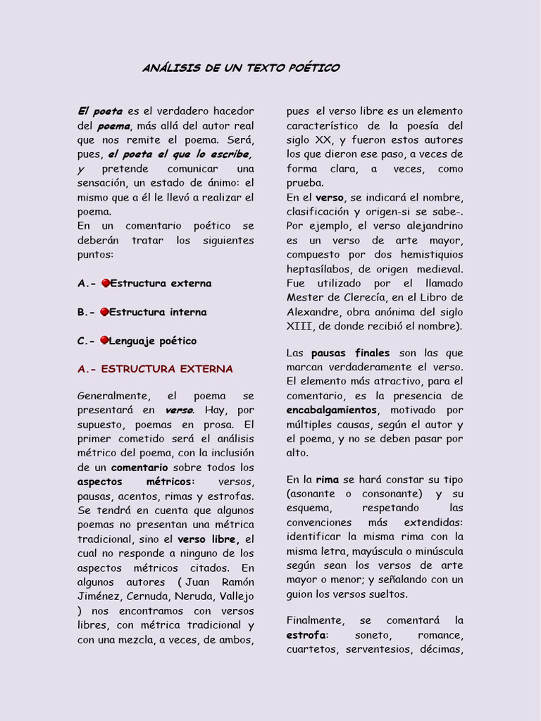 Copia de cómo hacer el comentario de un poema | Descargar gratis PDF