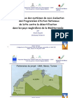 Mise en place des systèmes de suivi évaluation des programme d'Action Nationaux de lutte contre la désertification dans les pays maghrébins de la méditerranée