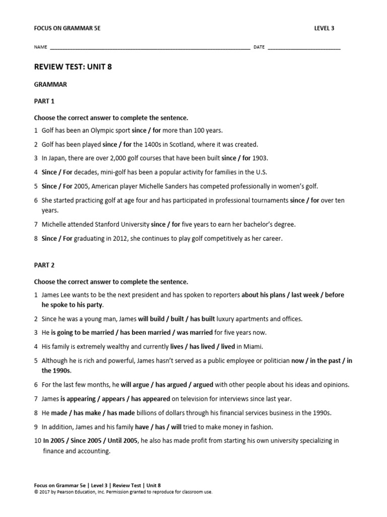 Fog3 Unit 8 Review Test Pdf Yoga