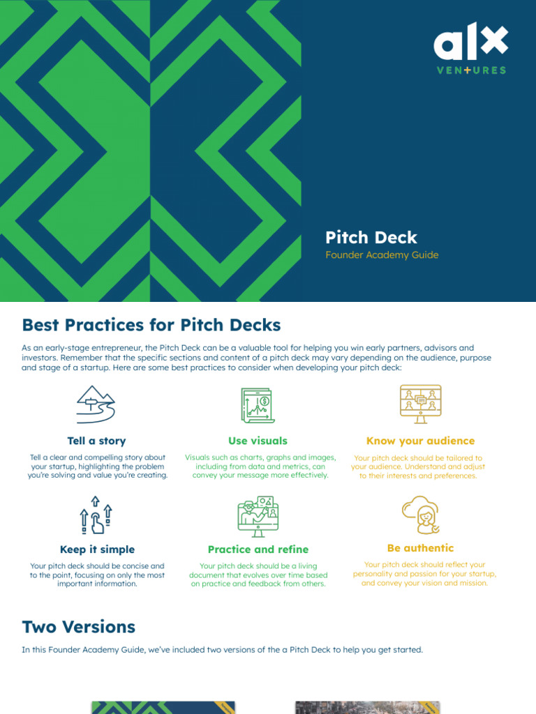 Pitch Deck Best Practices for Founders | PDF | Startup Company | Small ...