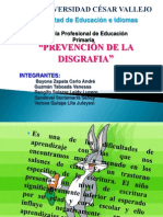 Prevencion de Disgrafia