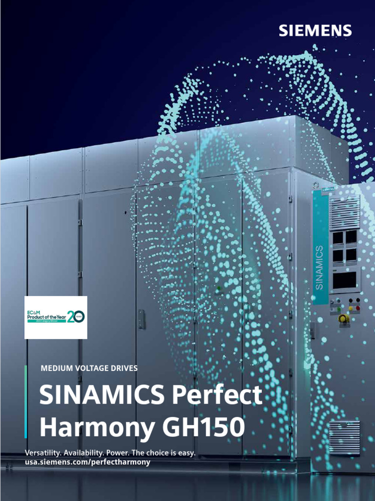 Siemens SINAMICS Perfect Harmony GH150 | PDF | Electricity | Electrical ...