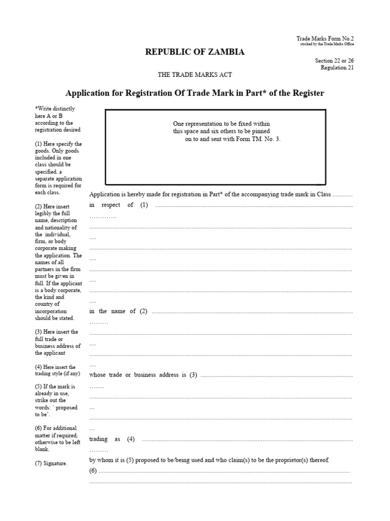 TMForm 2 | PDF | Trademark | Business Law