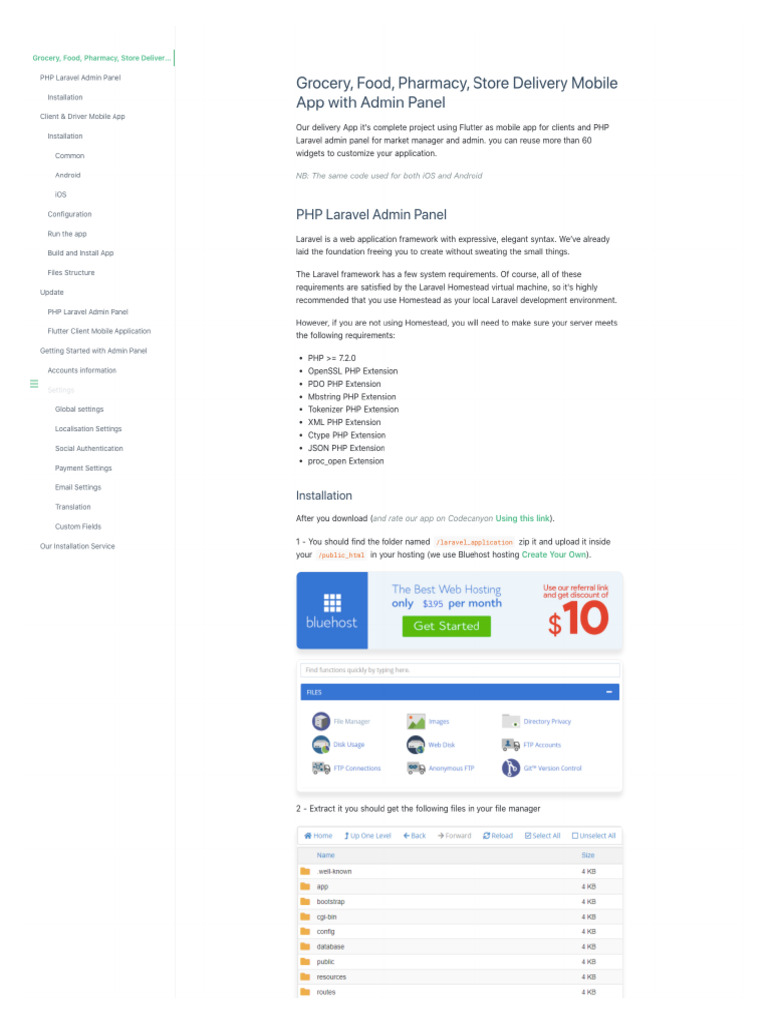 Grocery, Food, Pharmacy, Store Delivery Mobile App With Admin Panel | PDF
