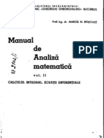 Analiza Matematica - M.N.Rosculet Vol