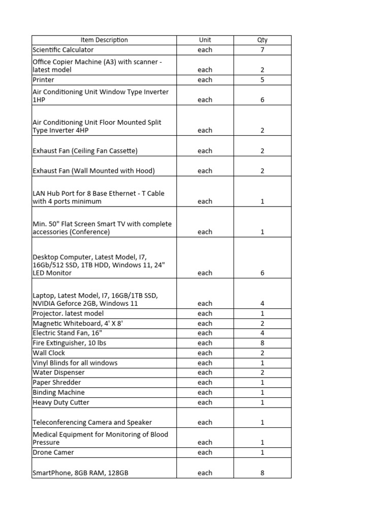 For Quotation | PDF | Laptop | Office Equipment