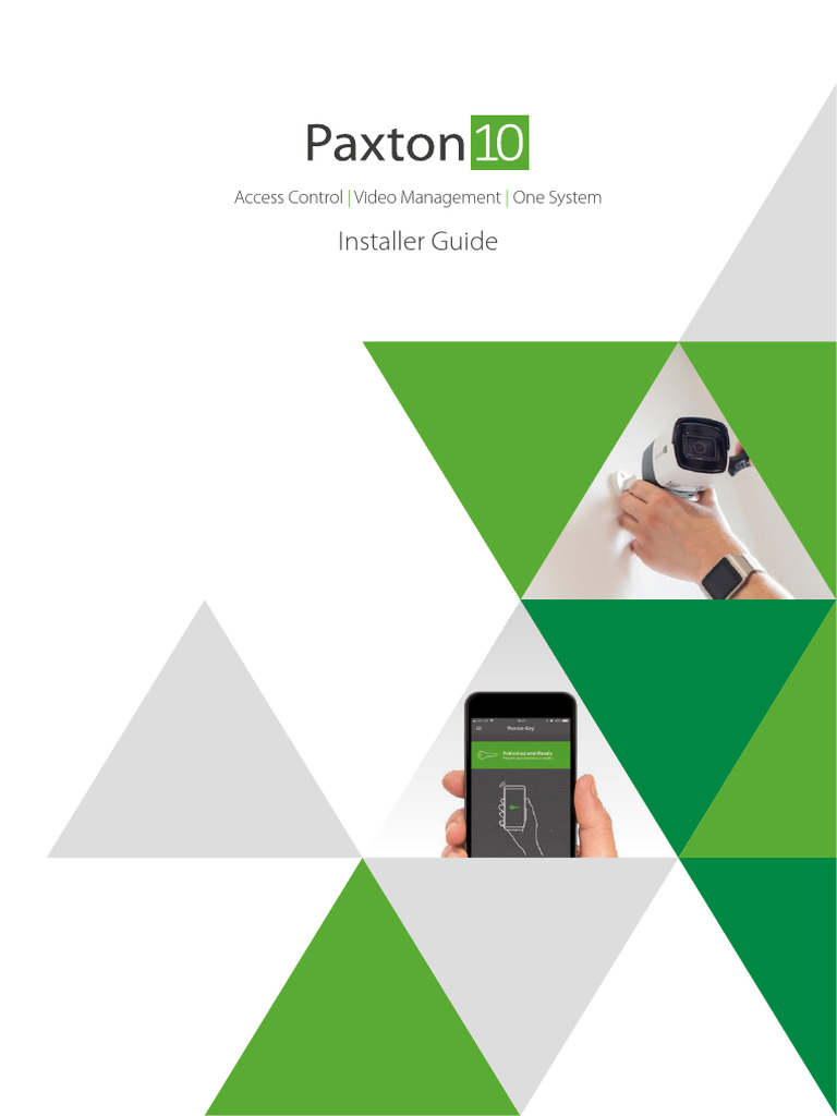 Paxton10 Paxlock Pro Euro External Black Paxton10 Installer Guide
