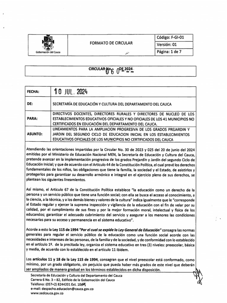 Circular 060 | PDF