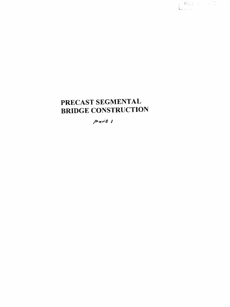 Precast Segmental Bridge Manual | PDF | Prestressed Concrete | Precast ...