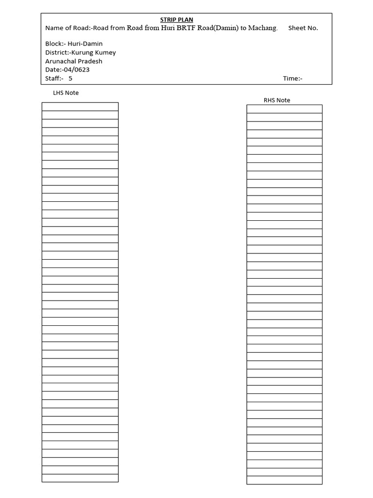 Strip Plan | PDF