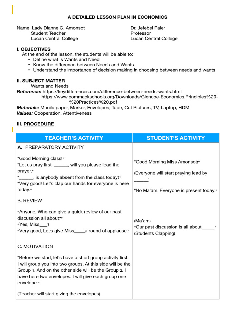 PED1 Lesson Plan in Social Studies | PDF | Human Communication
