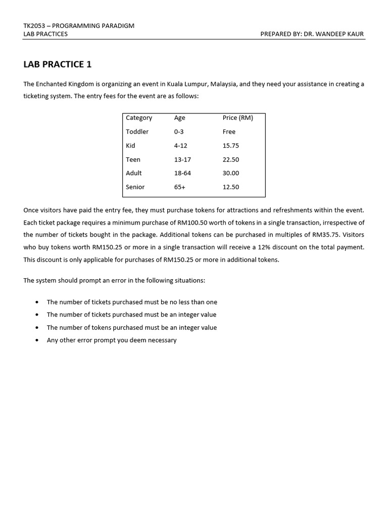 Lab practice pdf patient course credit