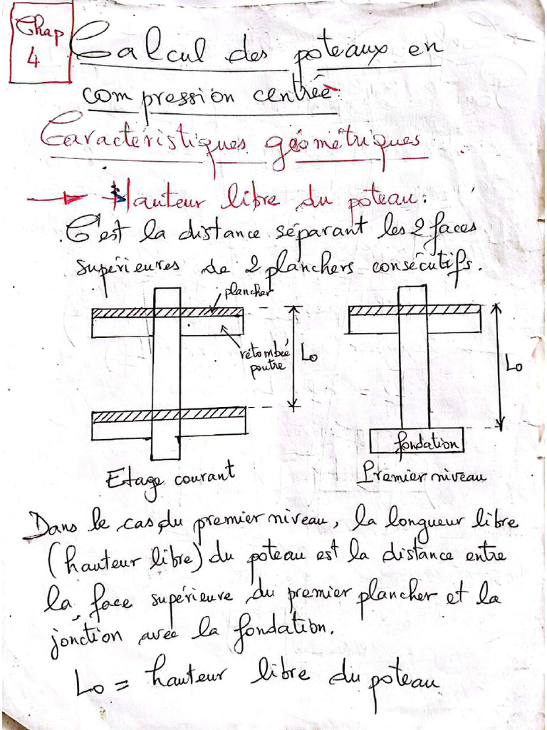 Calcul Des Poteaux en Compression Centrée | PDF