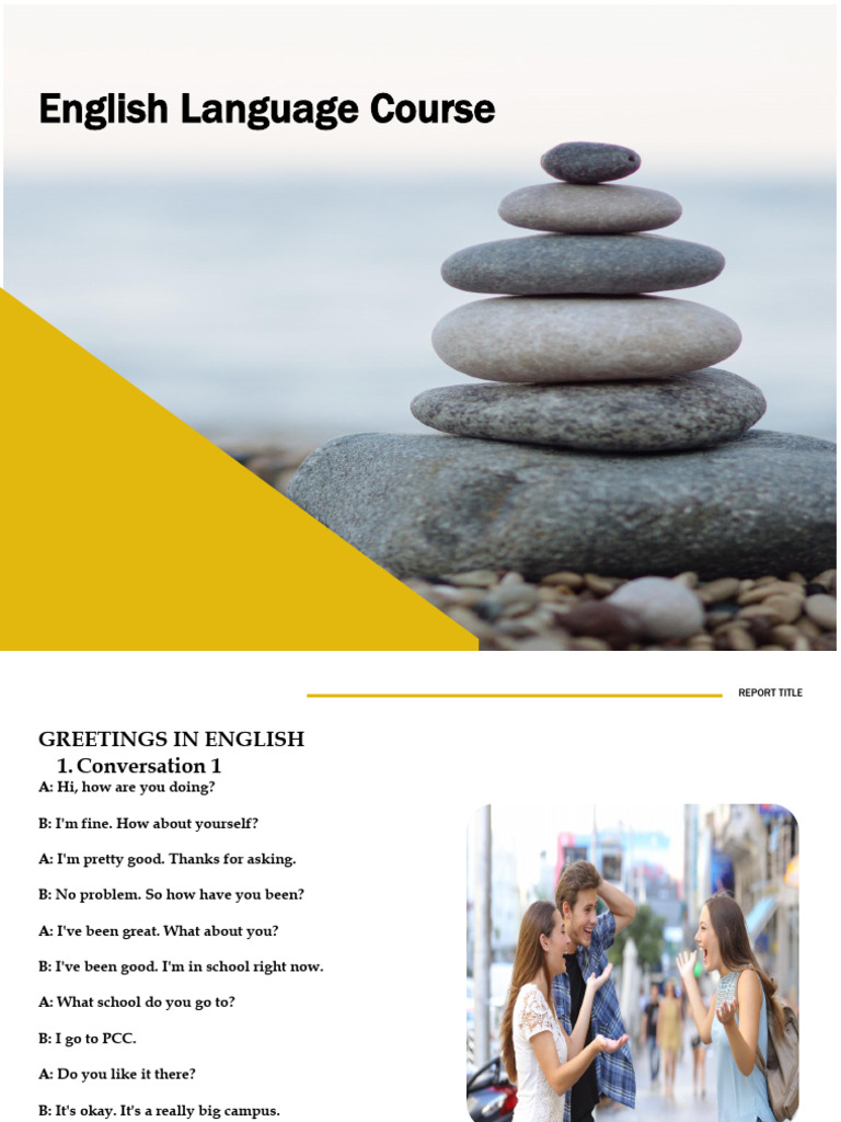 English Language Course | PDF