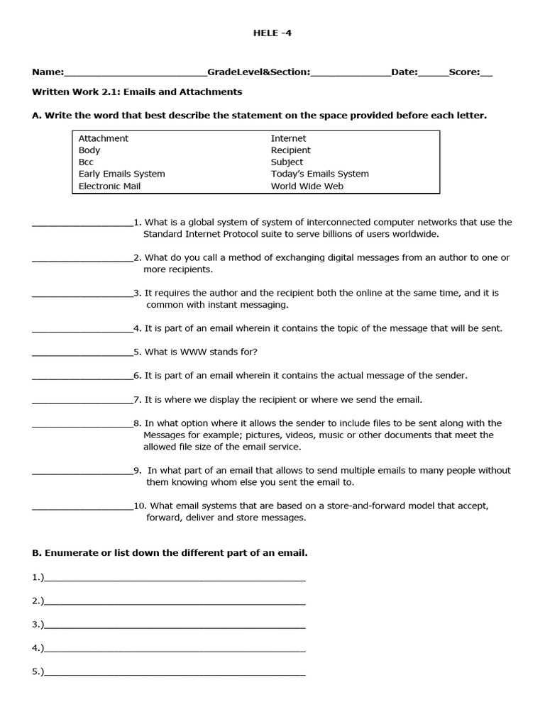 Written Work 2.1 | PDF