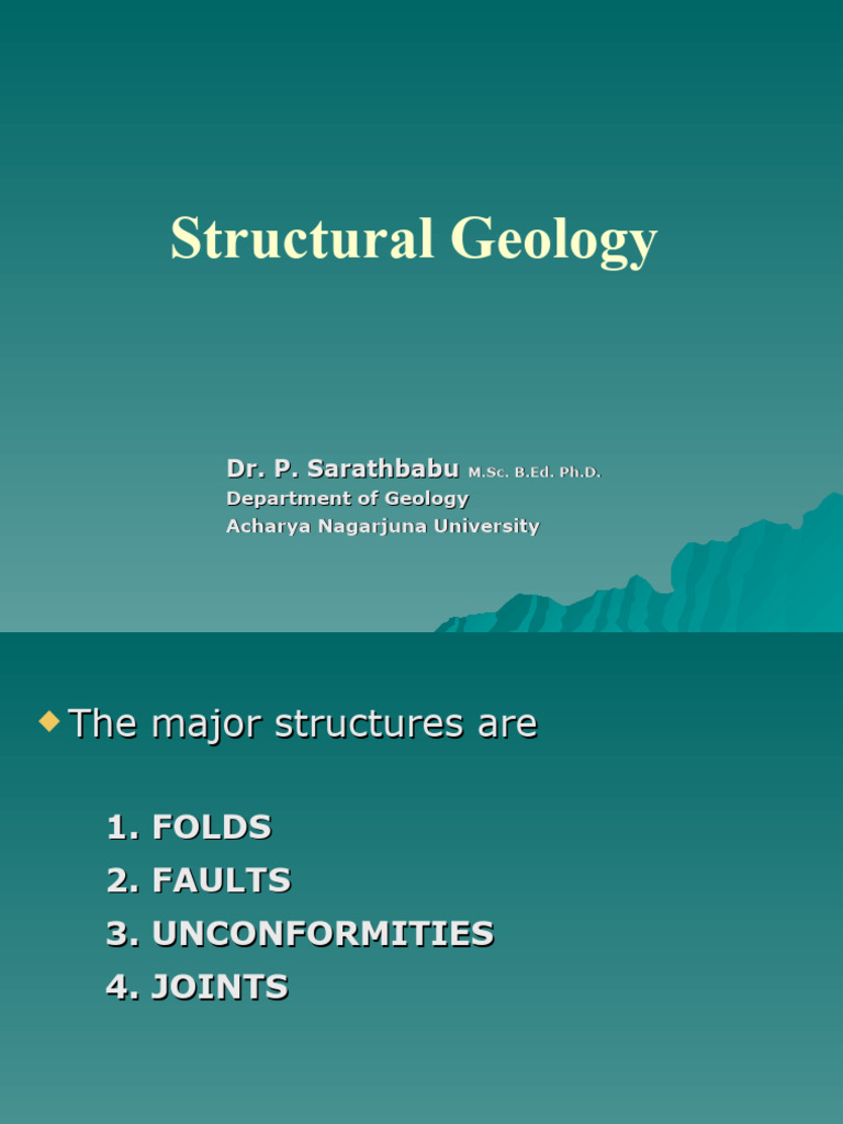 Structural Geology: Folds and Faults Explained | PDF | Geology ...