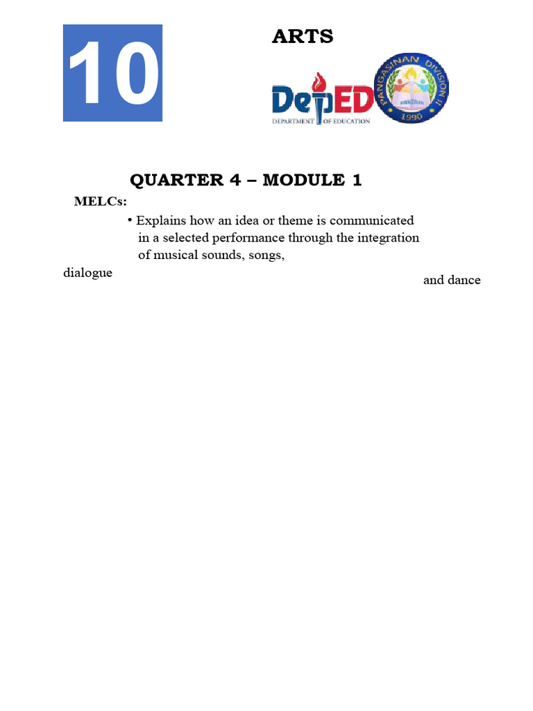 Understanding Performing Arts Elements | PDF | The Arts | Theatre