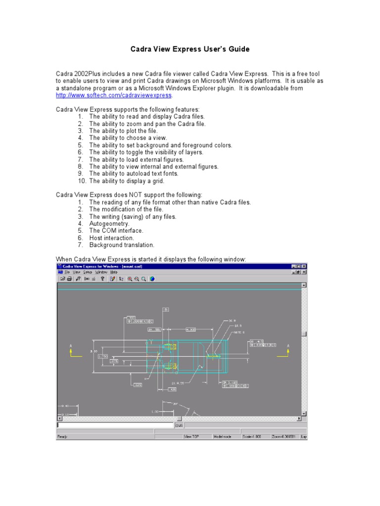 Cadra Viewer User's Guide | PDF