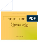 afirmarea sociala