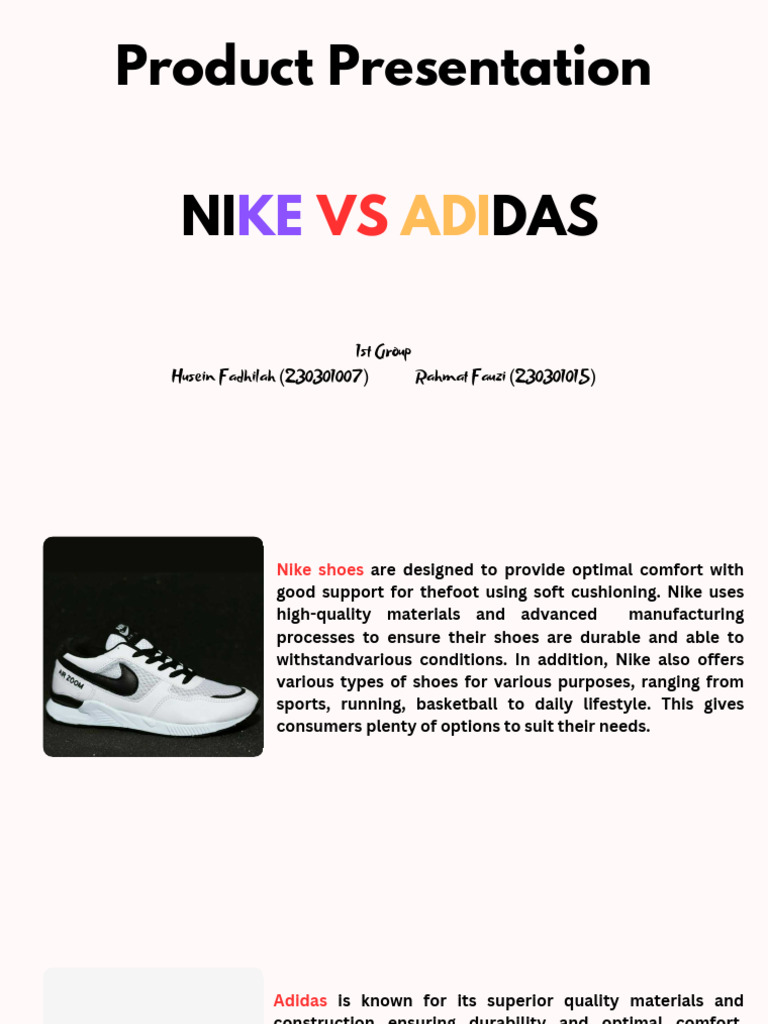 Nike Vs Adidas Pdf