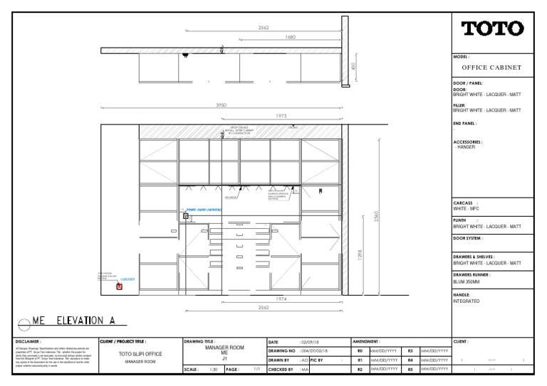 Office Cabinet Design Specifications | PDF