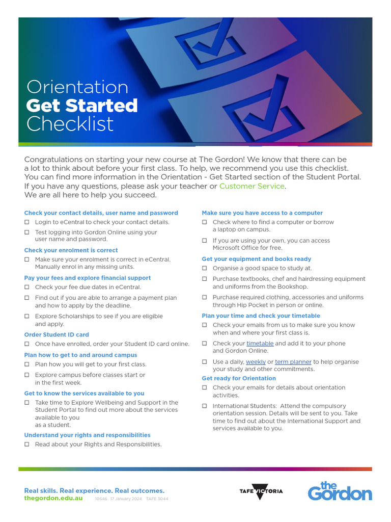 SSA4 Flyer Orientation Checklist 2024 WEB FINAL | PDF | Login | Password