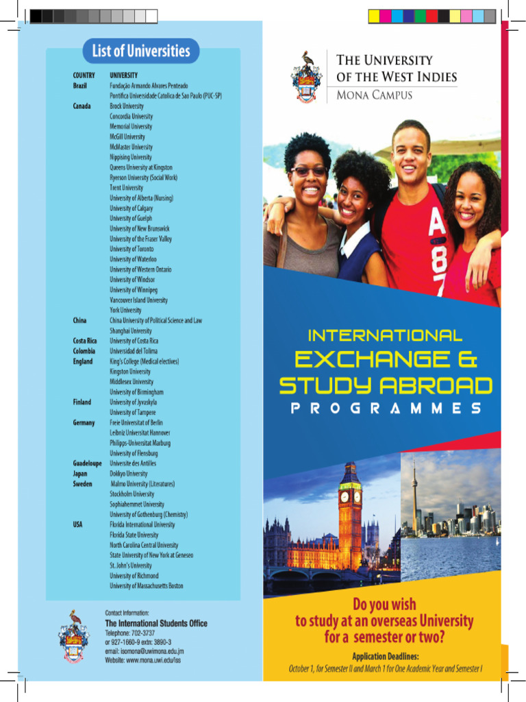 Exchange Study Abroad Brochure Pdf