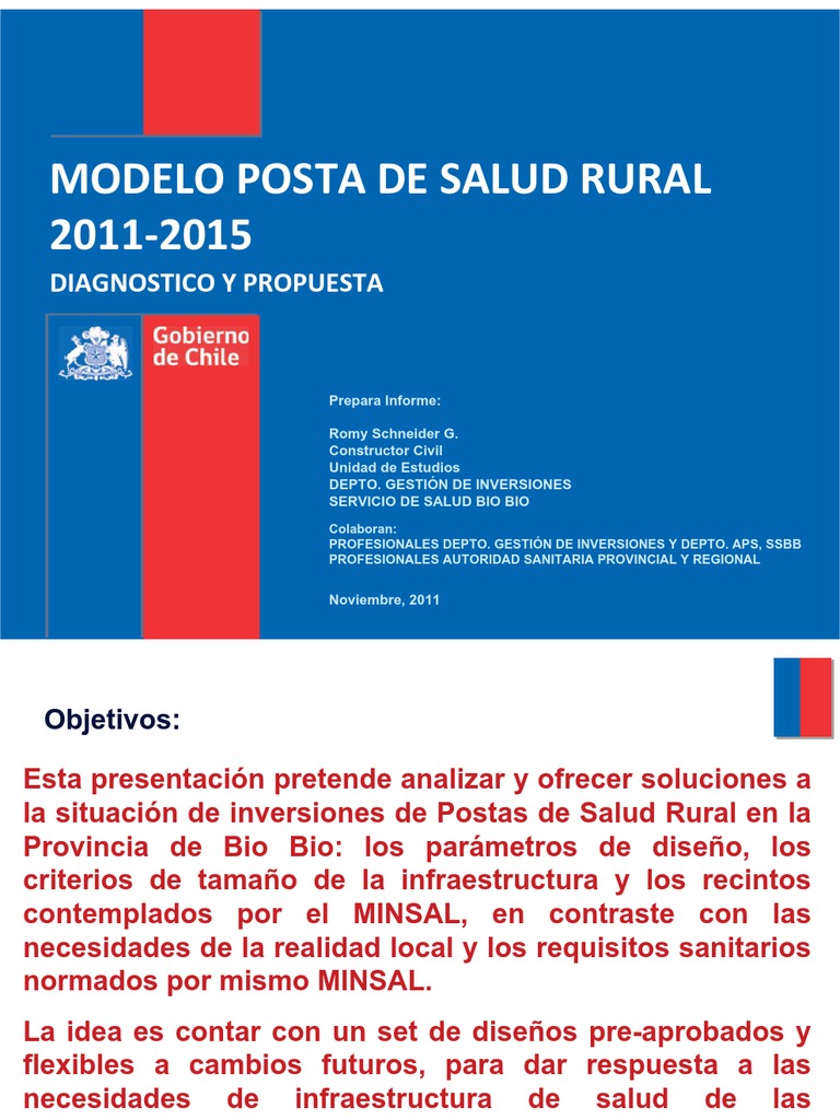Propuesta para Postas de Salud Rural | PDF | Ciencias de la Salud ...