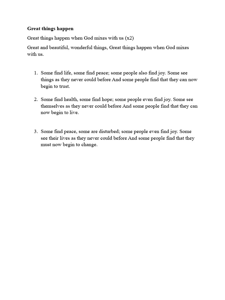Grrat things happen pdf self improvement